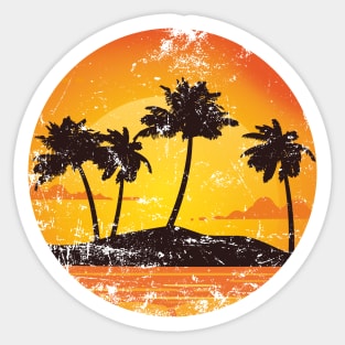 Sundown - 90s summer surf grunge edition Sticker